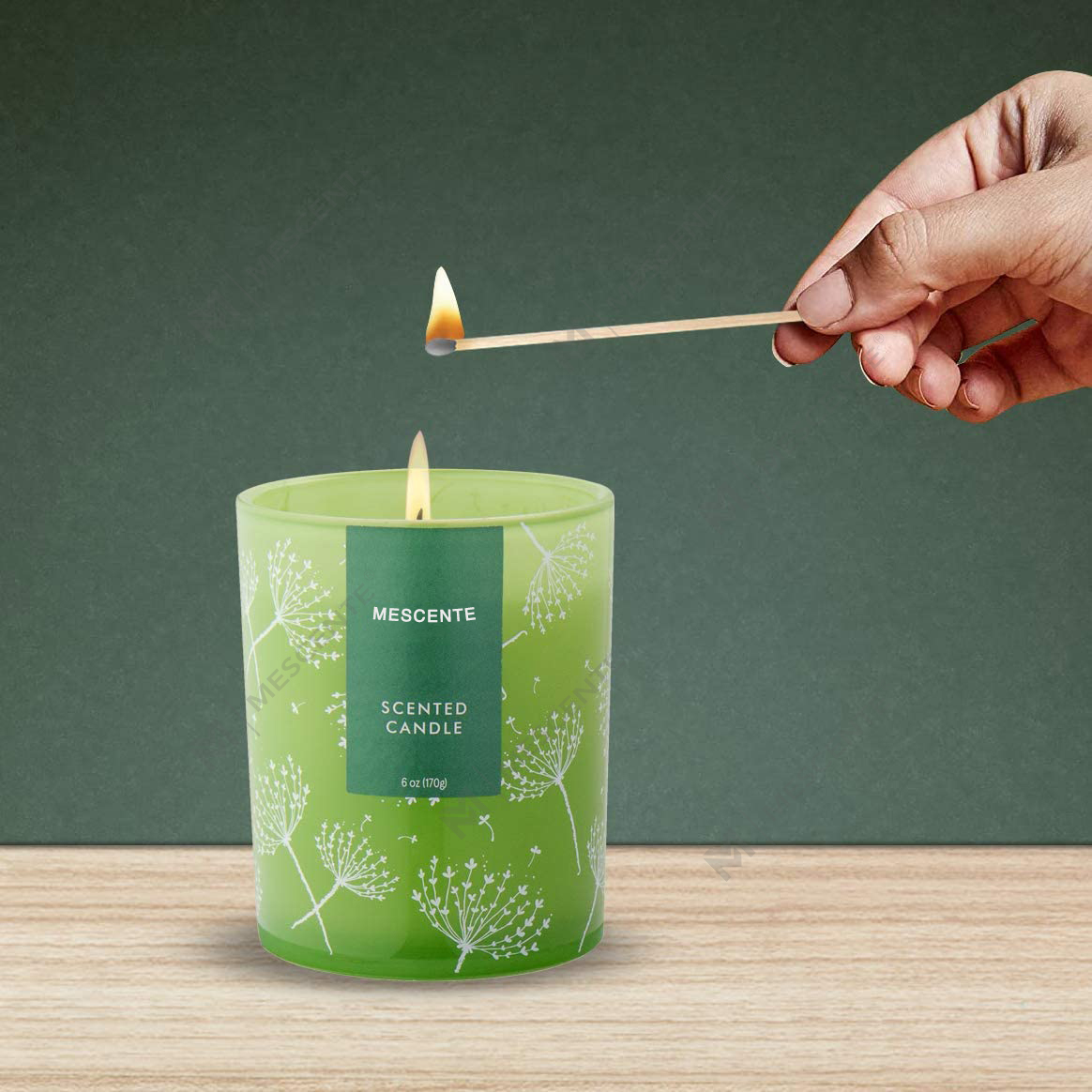 M&S-tuoksu mukautetun muotoinen logotulostusnäyte aromaterapian tuoksukynttiläsuosikkeista, tuoksukynttilät kuivatuilla kukilla