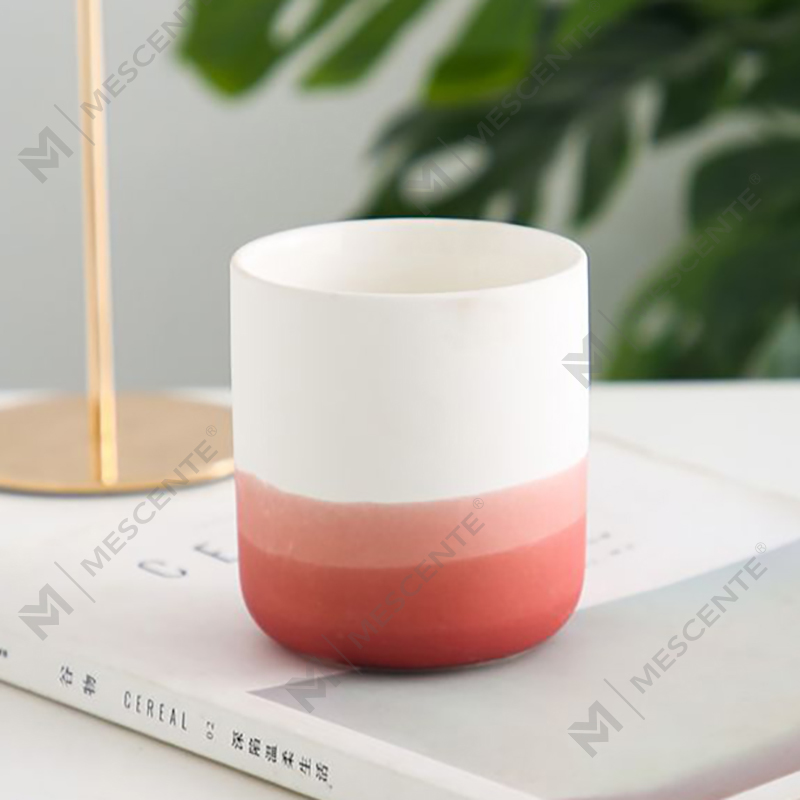 M&Scent koristeellinen keraaminen sinivalkoinen maljakko, kartiomainen kynttilänjalka, lyhdyt ja kynttiläpurkit
