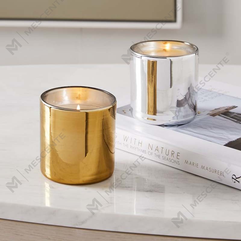 Amazon Luxury Custom Gold Print Logo musta lasipurkki tuoksuva soijavaha kynttilän koristelu lahjasetti