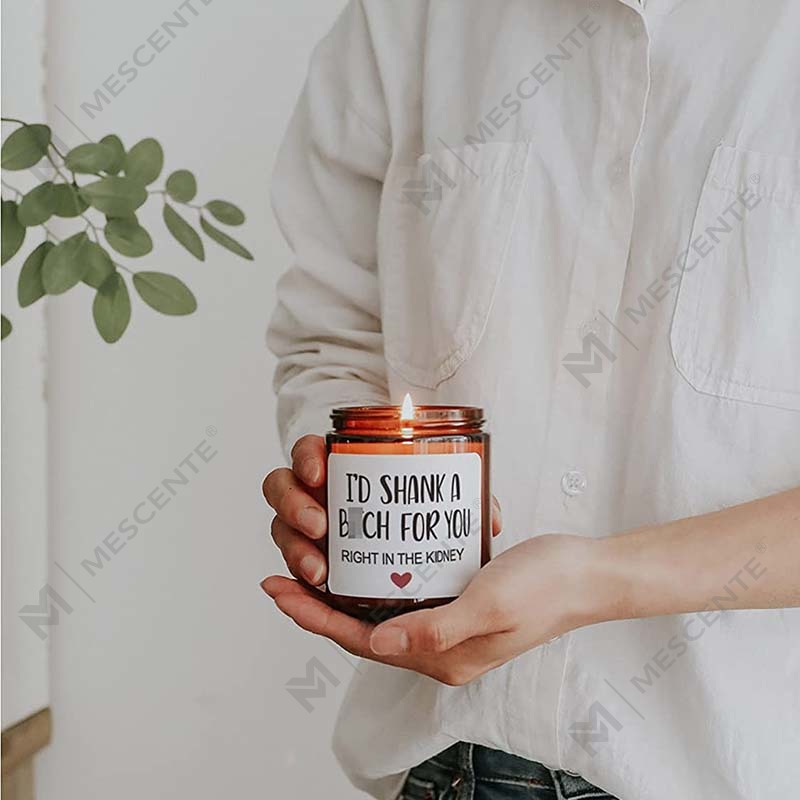M&Scent 100% Natural Wax Joulun tuoksukynttilä kotiin lahjapakkaukseen, Tuoksukynttilä lasipurkissa metallikannella