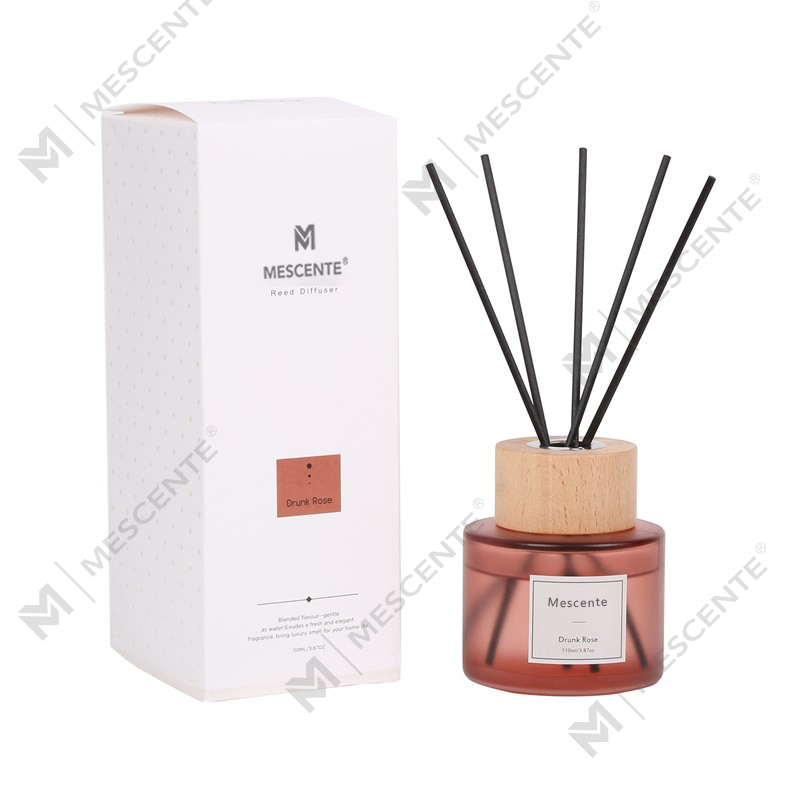 M&Scent tukkukaupan ylellinen yksityisen merkkien lasipullon ruokohajotin tulpalla
