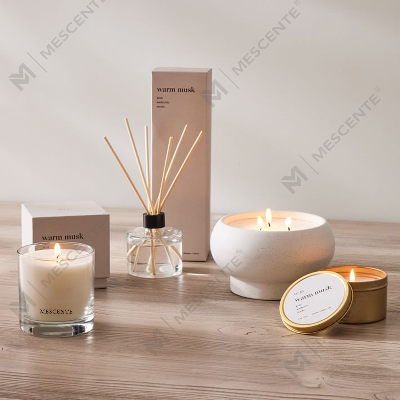M&Scent räätälöity ylellinen oma merkki kukka ruoko diffuusori laatikolla