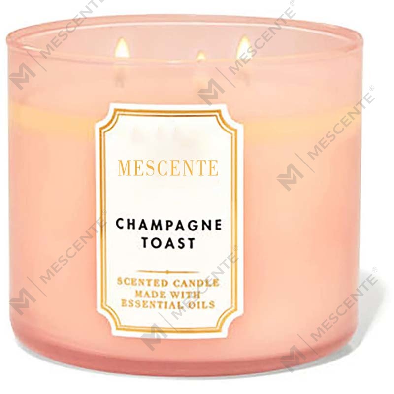 M&Scent Käsintehty 3 Wickin luonnollinen jasmiinin tuoksuinen soijavahakynttilälahja, omat merkkiset aromaterapiakynttilät