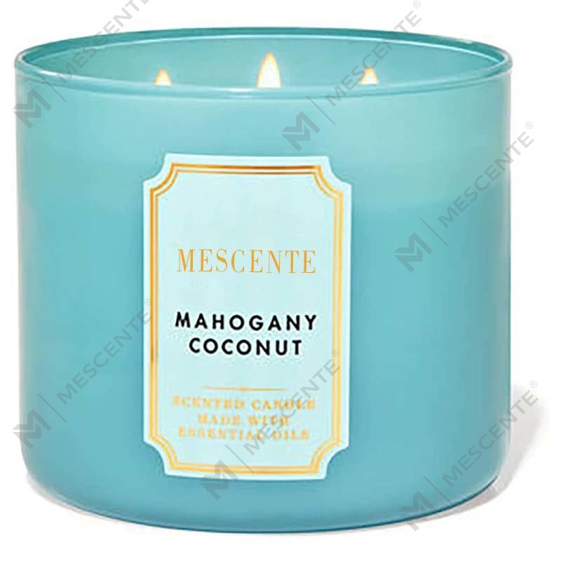 M&Scent Käsintehty 3 Wickin luonnollinen jasmiinin tuoksuinen soijavahakynttilälahja, omat merkkiset aromaterapiakynttilät