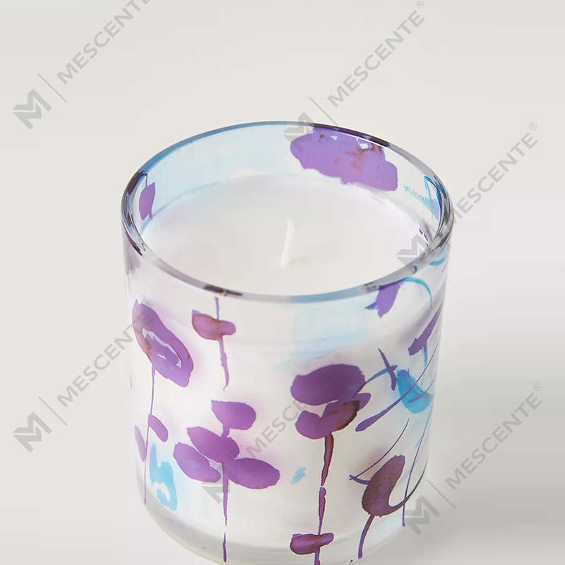 M&Scent Luxury Custom Decoration Private Label 3 Wick A Sunday Painter Glass Crystal tuoksuiset soijavahakynttilät