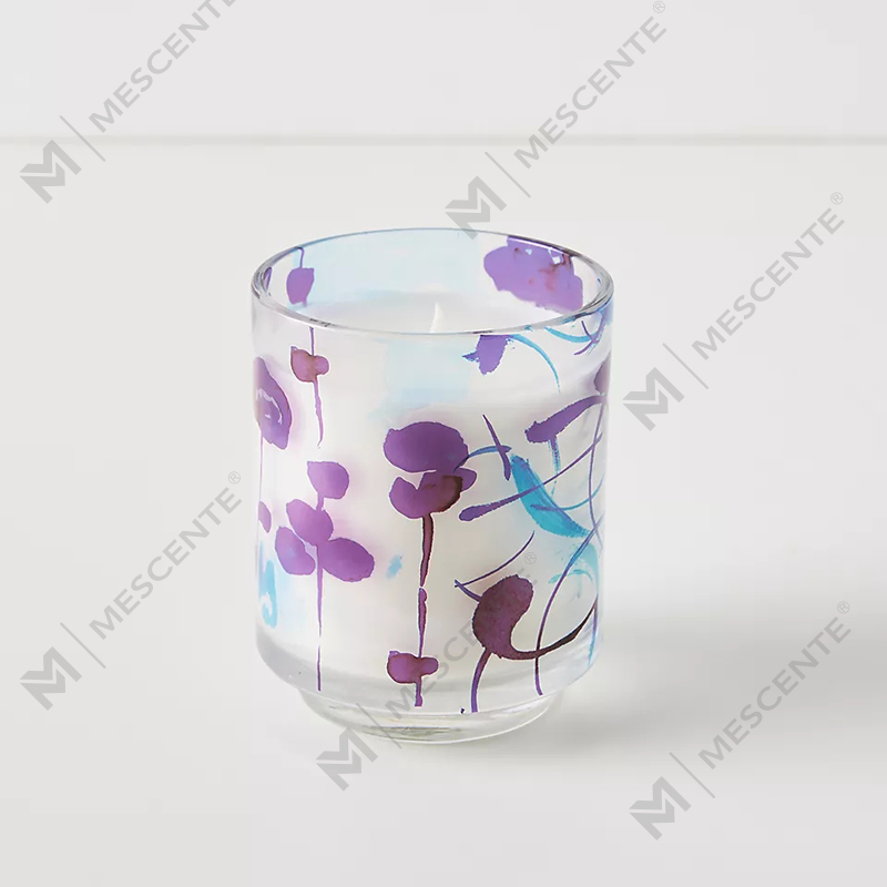 M&Scent Luxury Custom Decoration Private Label 3 Wick A Sunday Painter Glass Crystal tuoksuiset soijavahakynttilät