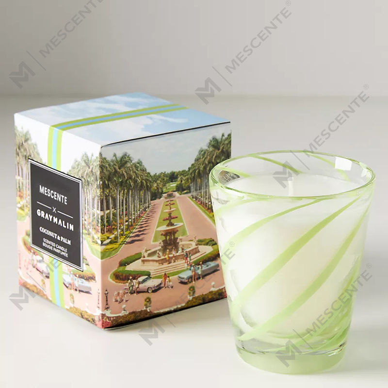 M&Scent Luxury White Soy Wax Henkilökohtainen Logo Häät tuoksukynttilät