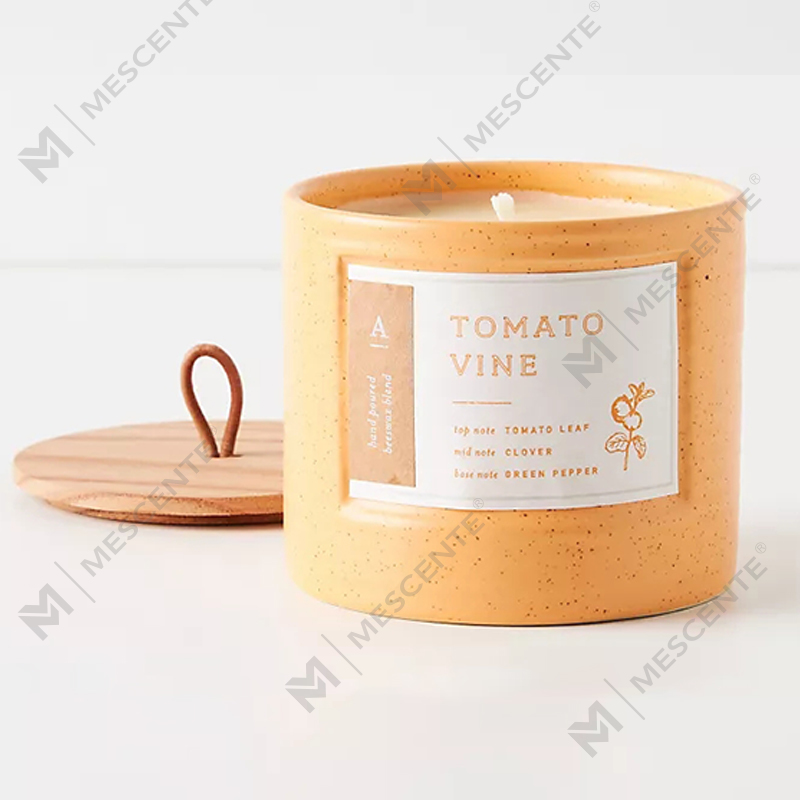 M&Scent Private Label värilliset keraamiset purkit Tuoksuiset soijavahaiset tyylikkäät kynttilät