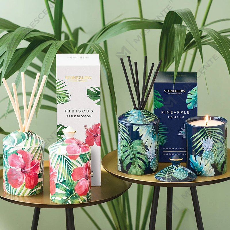 M&Scent Special Design -väri Urban Botanics -kynttilä taitettavalla laatikolla