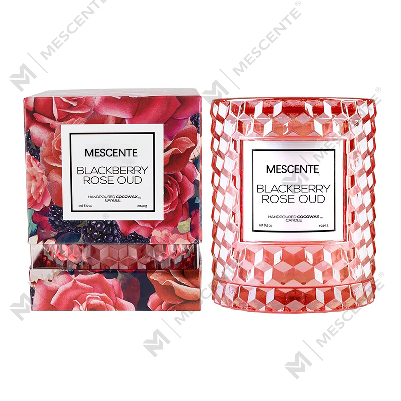 M&Scent räätälöity joulukoristelu Blackberry Rose Oud -kuvakkeen kynttilä