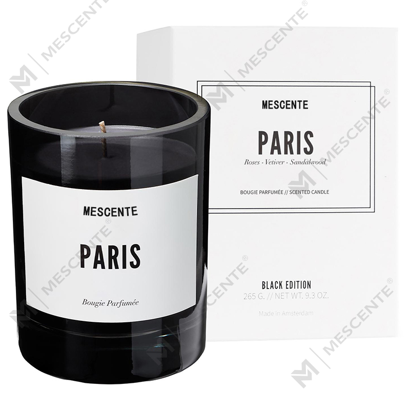 M&Scent Tukkukaupan Luxury Private Label Black Personalised Logo Tuoksukynttilät