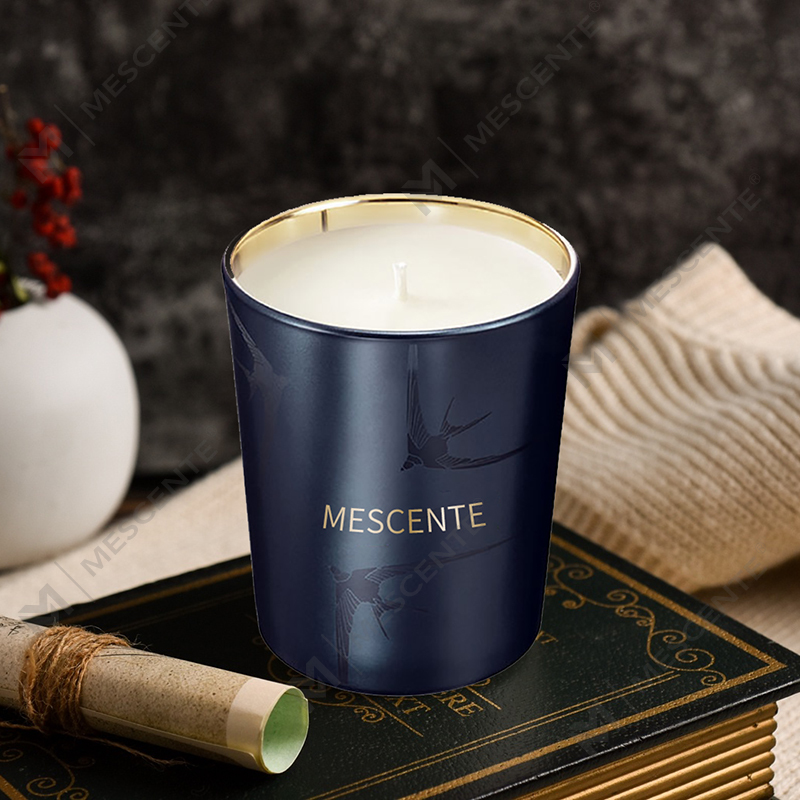 M&Scent käsintehty luksuslasipidike pilari vaniljatuoksukynttilä kristalleilla