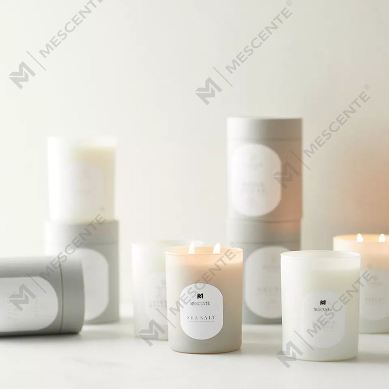 M&Scent Custom Logo Meditaatio Myrkyttömät Kivet Yrtti Käsin kaadetut luonnolliset tuoksuiset soijavahakristallikynttilät