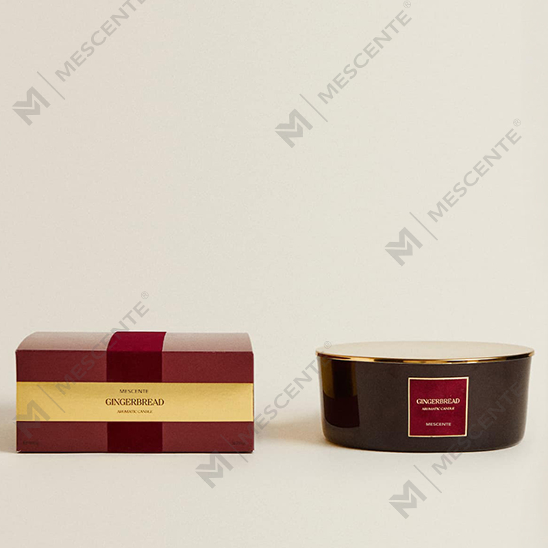 M&Scent Custom Luxury 3 Wicks -kynttilät henkilökohtainen oma etiketti musta matta lasi tuoksukynttilä