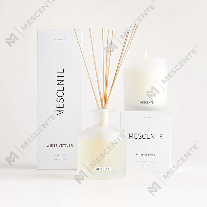 M&Scent tukkukaupan ylelliset yksityisen merkkiset soijavahatuoksut kynttilät laatikolla