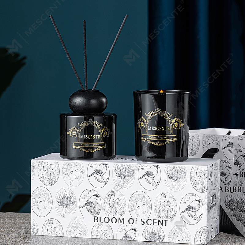 M&Scent ylellinen private label kynttilän tuoksuinen kynttilän ruokohajotin laatikkopakkauksella