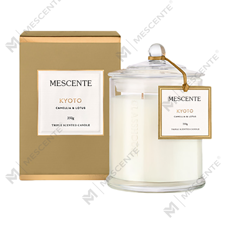 M&Scent-tukkukaupan ylelliset mukautetut yksityiset merkkiset joulukupuiset purkkituoksut soijakynttilät kannella
