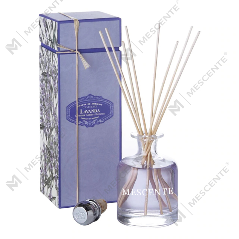 Luxury Spring 400 ml ympäristöystävällinen vaaleanpunainen pullot sementinharmaa nahka magnolia tuoksu kukka tikkuja Reed diffuusori