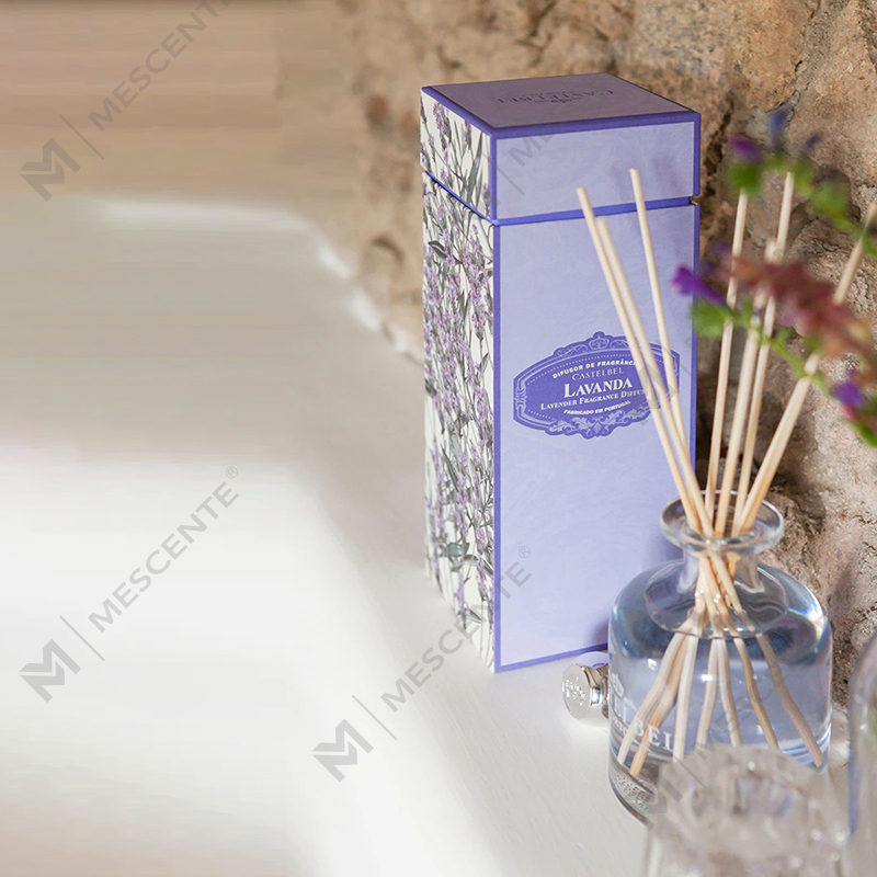 Luxury Spring 400 ml ympäristöystävällinen vaaleanpunainen pullot sementinharmaa nahka magnolia tuoksu kukka tikkuja Reed diffuusori