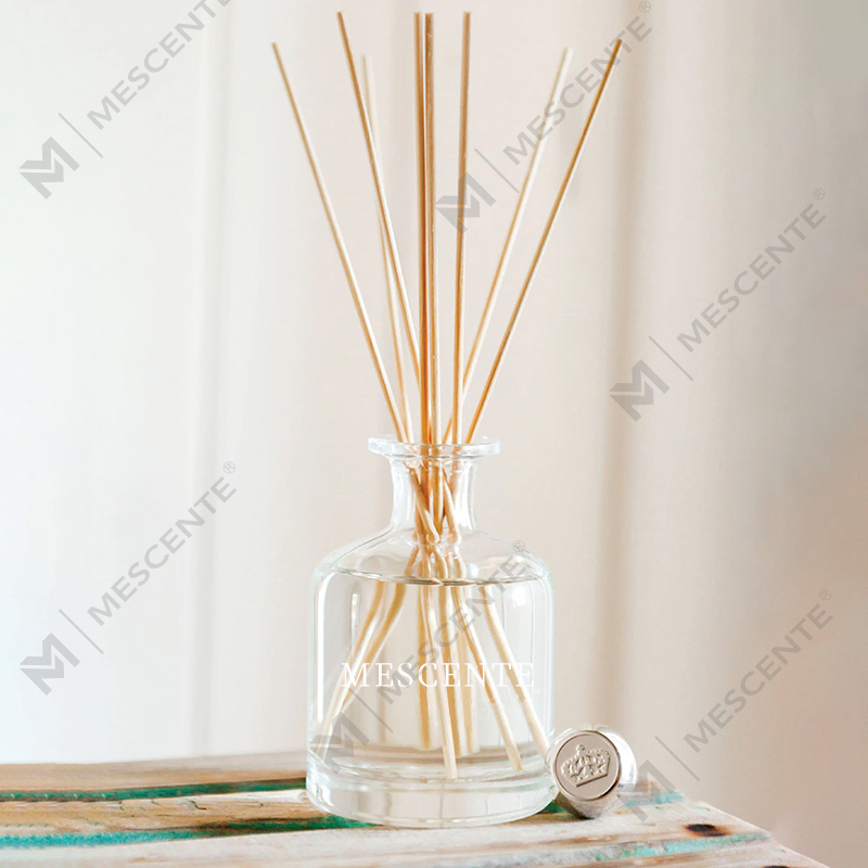 Luxury Spring 400 ml ympäristöystävällinen vaaleanpunainen pullot sementinharmaa nahka magnolia tuoksu kukka tikkuja Reed diffuusori